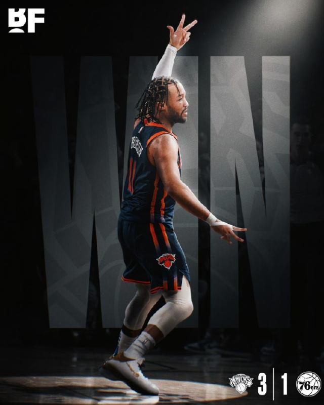 半岛体育-中配版艾弗森！布伦森狂轰47+10 尼克斯晋级在望